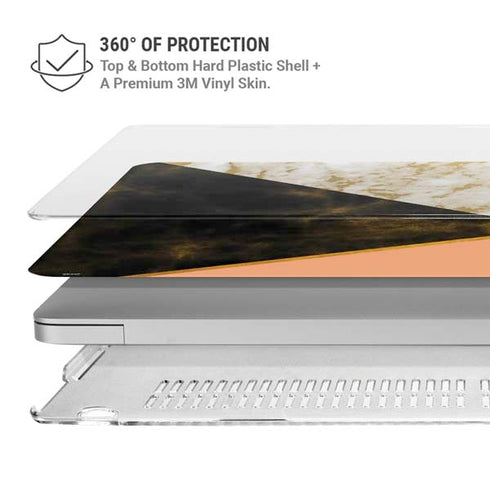 Colored Marble MacBook Air 15in (2023-2025) Case plus Skin